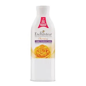 Enchanteur Charming Perfumed Body Lotion with Aloe Vera & Olive Butter for Satin Smooth Skin| Non-Greasy Formula| Water-Based Lotion| Floral French Fragrance| 250ml