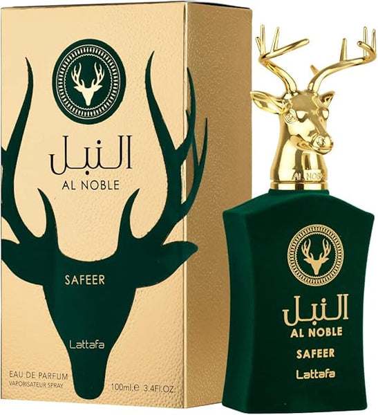 Lattafa Al Noble Safeer for Unisex Eau De Parfum Spray, 3.4 Ounce