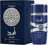 Lattafa Asad Zanzibar For Unisex Eau De Parfum Spray, 3.4 Ounce