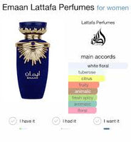 Emaan Eau De Parfum 100ml by Lattafa Perfumes