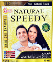 Henna Natural Speedy Hair Dye Shampoo 882-Brownish Black 30ml